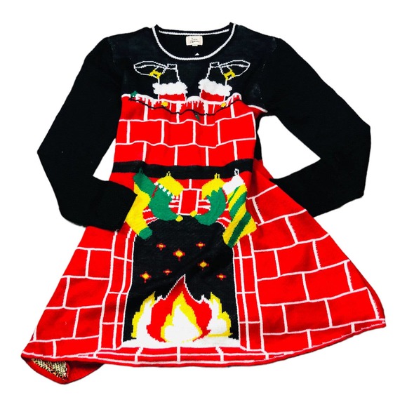 Ugly Christmas Sweater Dresses 2649 Nwt Light Up Ugly Christmas